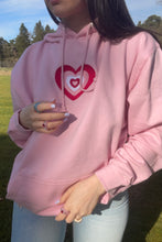 Load image into Gallery viewer, Pink Retro Heart Hoodie