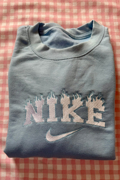 Blue Vintage Style Sweatshirt