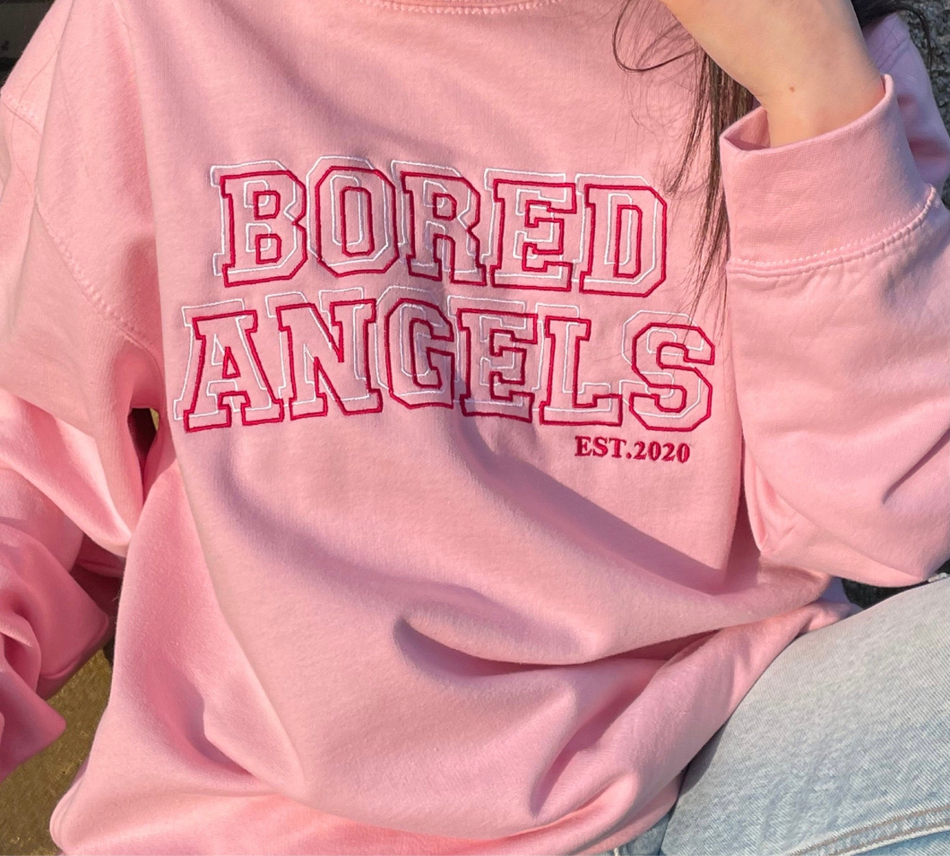 Pink Varsity Sweatshirt