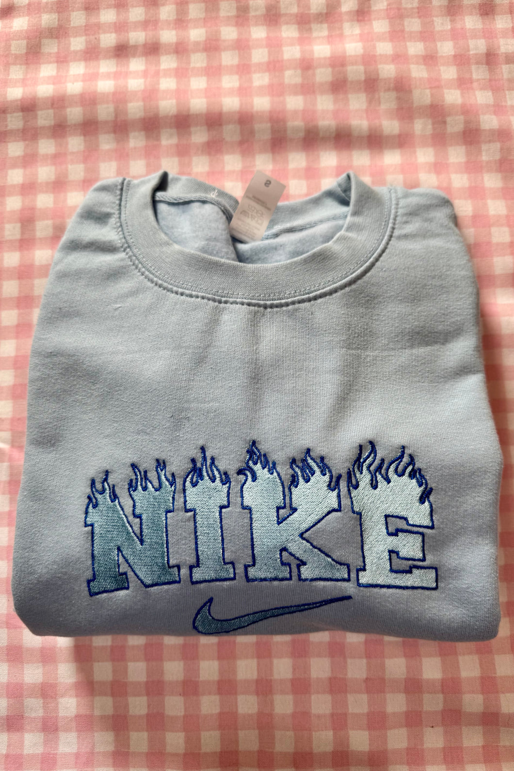 Blue Vintage Style Sweatshirt