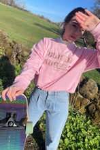 Load image into Gallery viewer, Pink Varsity Sweatshirt
