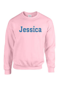 Personalized Name Varsity Sweatshirt
