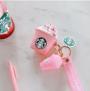 Pink Starbucks Airpod Case