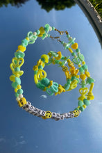 Load image into Gallery viewer, Key Lime Pie Beaded Necklace + Bracelet Set

