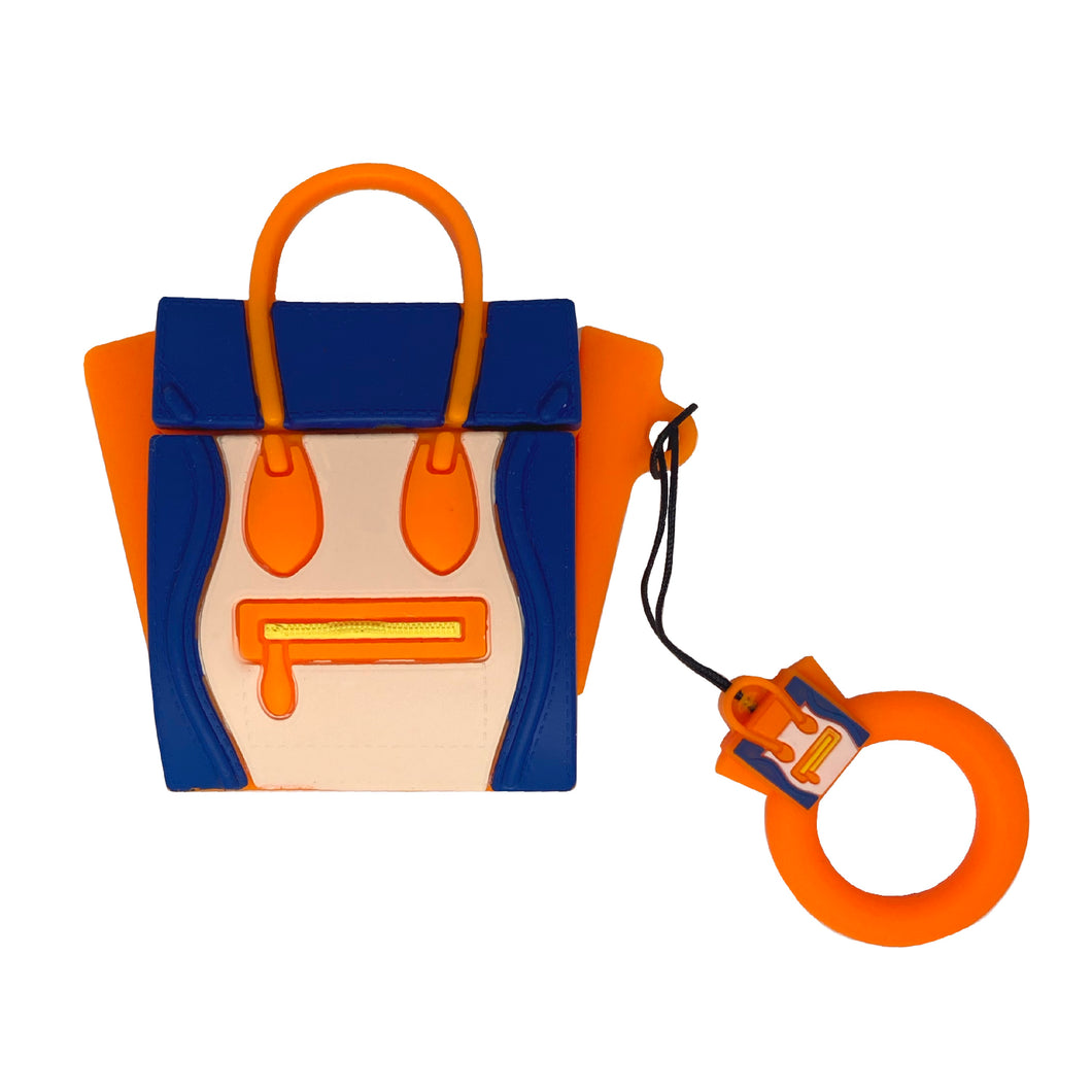 Rubber Fashion Bag AirPod Case (Orange)
