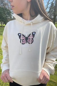 Cream Butterfly Hoodie