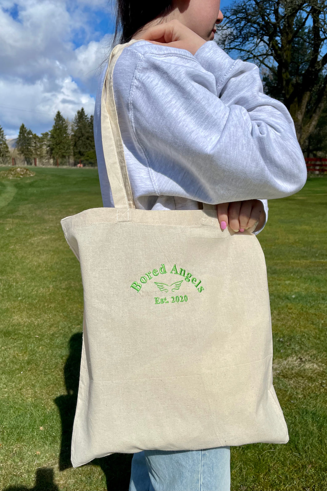 Organic Cotton Tote Bag // Green