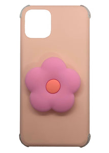 Pastel Pink Flower Pop Socket Case