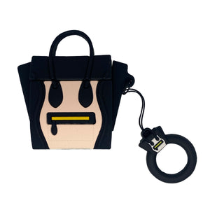 Rubber Fashion Bag AirPod Case (Black)