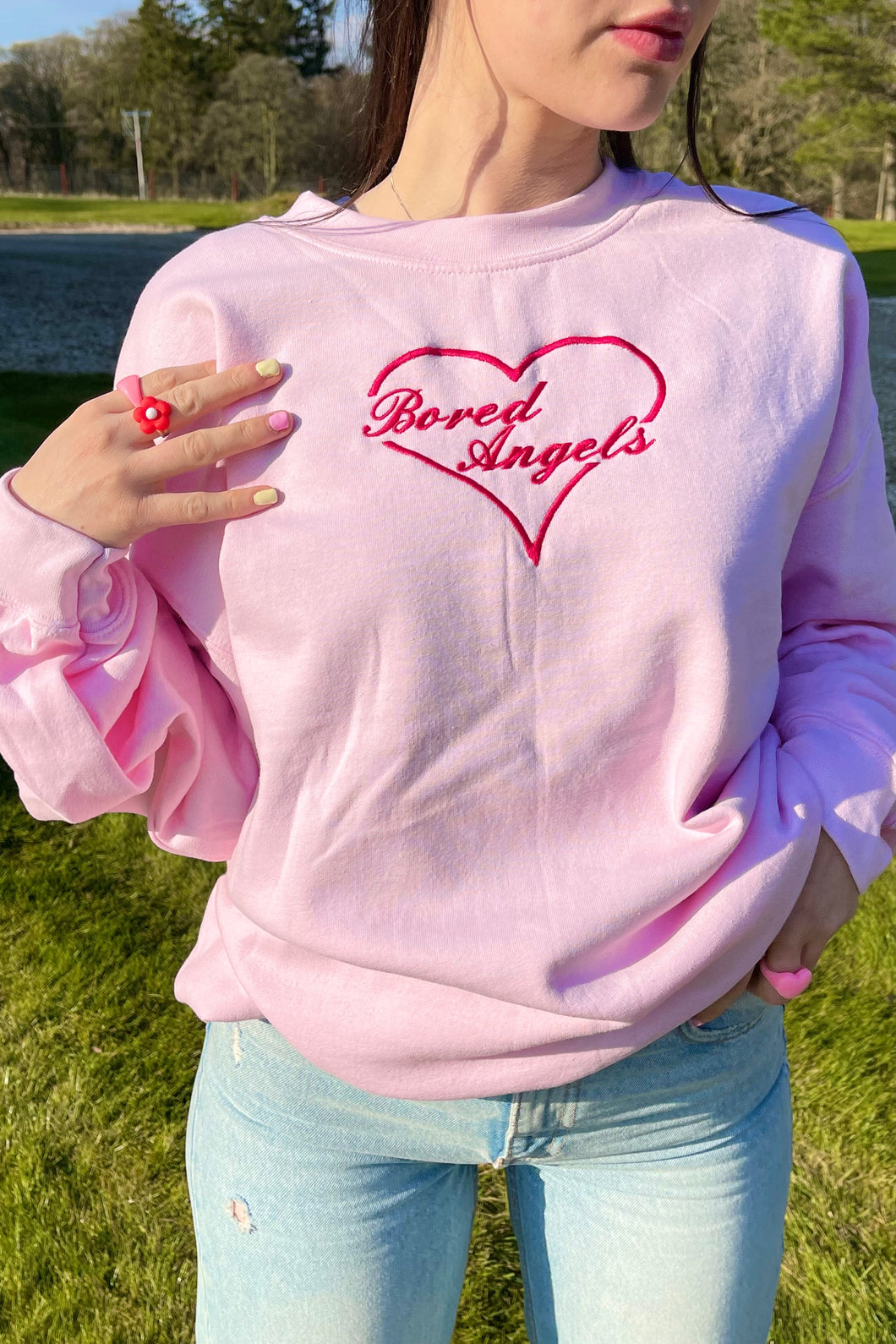 Baby Pink Sweetheart Sweatshirt