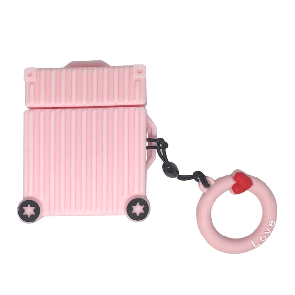 Pink suitcase  AirPod case