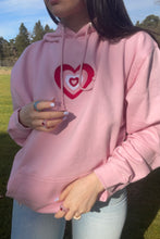 Load image into Gallery viewer, Pink Retro Heart Hoodie
