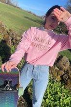 Load image into Gallery viewer, Pink/ Nude Varsity Sweatshirt
