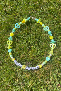 Key Lime Pie Beaded Necklace + Bracelet Set