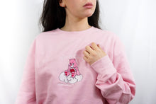 Load image into Gallery viewer, Pink Don’t Care Bear Sweatshirt
