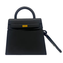 Load image into Gallery viewer, Black Rubber Handbag AirPod Case
