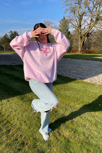 Baby Pink Sweetheart Sweatshirt