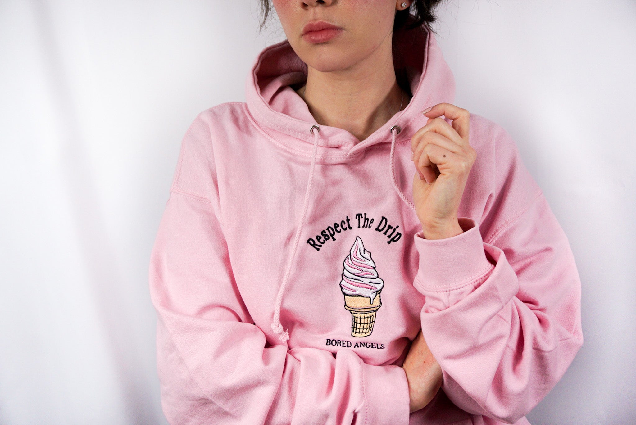 Respect women sale pink hoodie