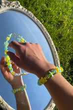 Load image into Gallery viewer, Key Lime Pie Beaded Necklace + Bracelet Set
